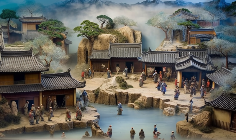 浙江省杭州万松书院建筑模型,高清,摄影图,摄影图片,图片大全,摄影图免费下载